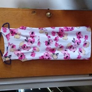 White Floral Dress Apt. 9